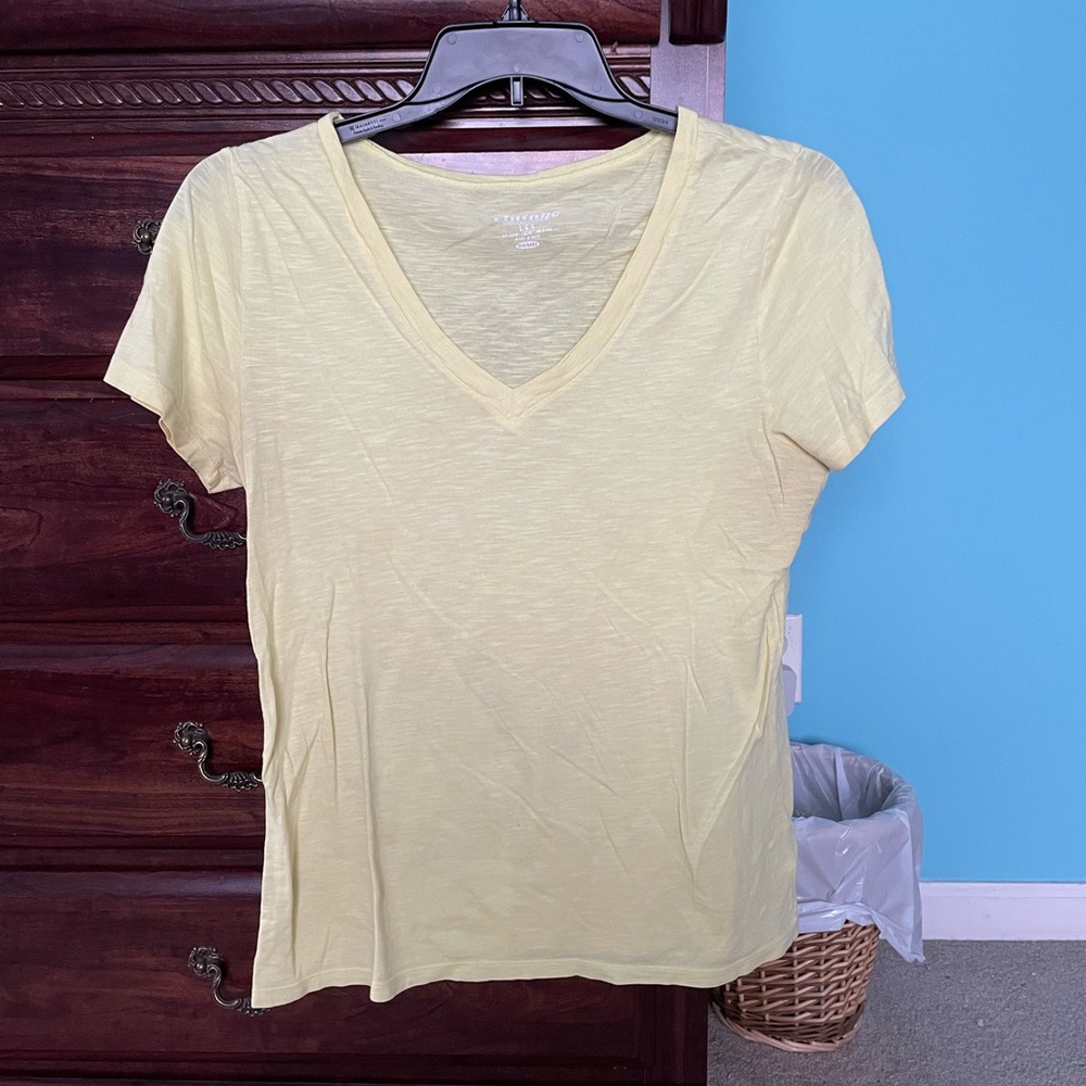 Yellow V Neck